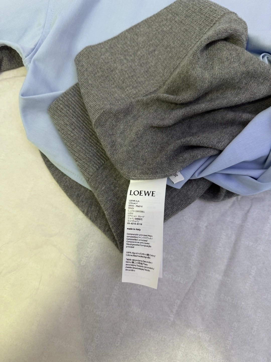 wg.luxury-- 8o5w5 Anagram Cotton wool 2colour item:E-F509L0522-2H
